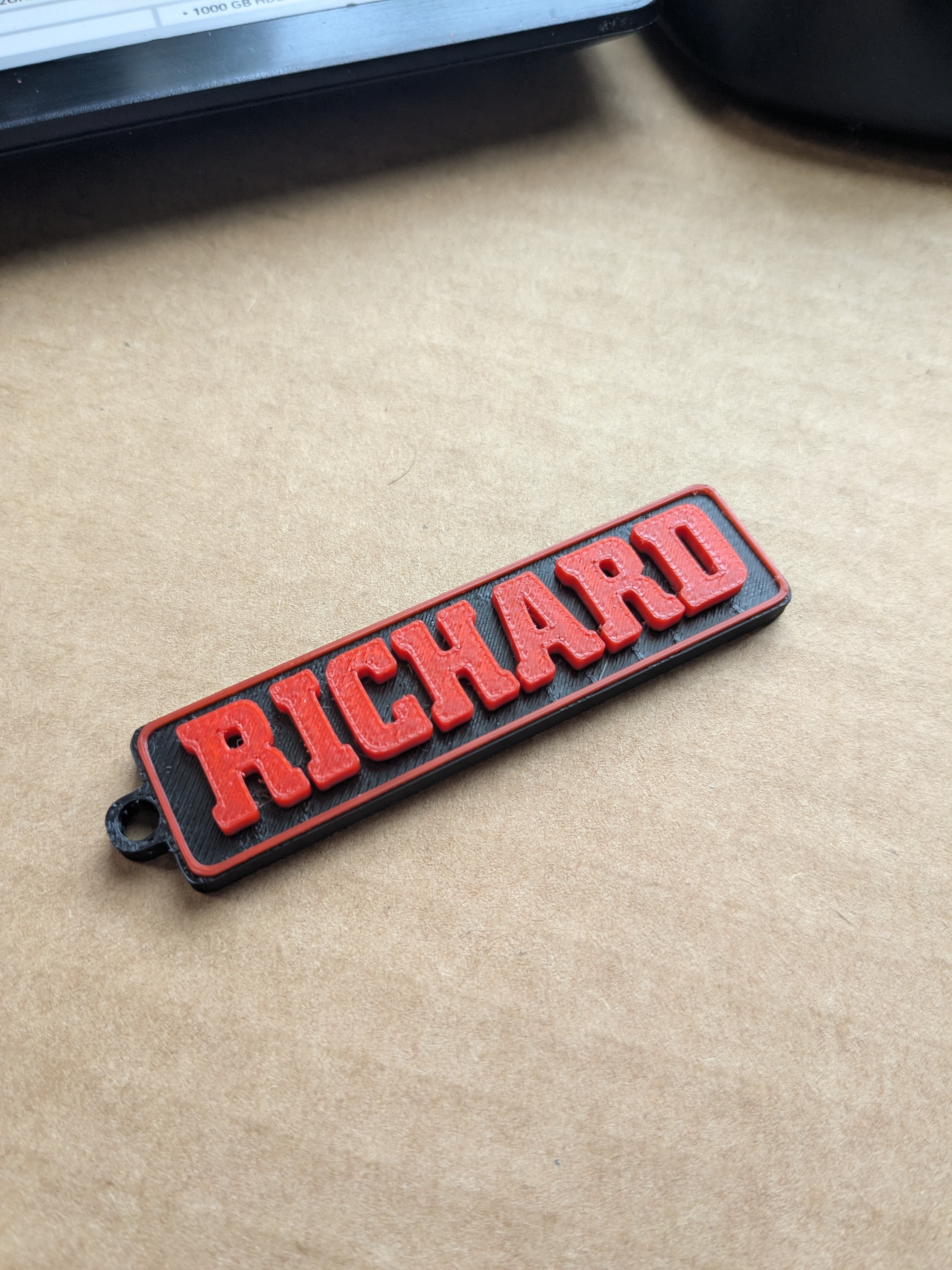 Keychain for Richard w Bevel (Small)
