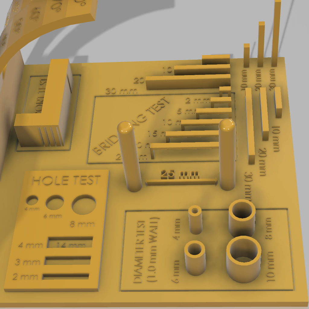 Complete 3D Printer test all in one stress test bed level test  retraction test calibration test tolerance test support test by  Gabbox3D  Download free STL model  Printablescom