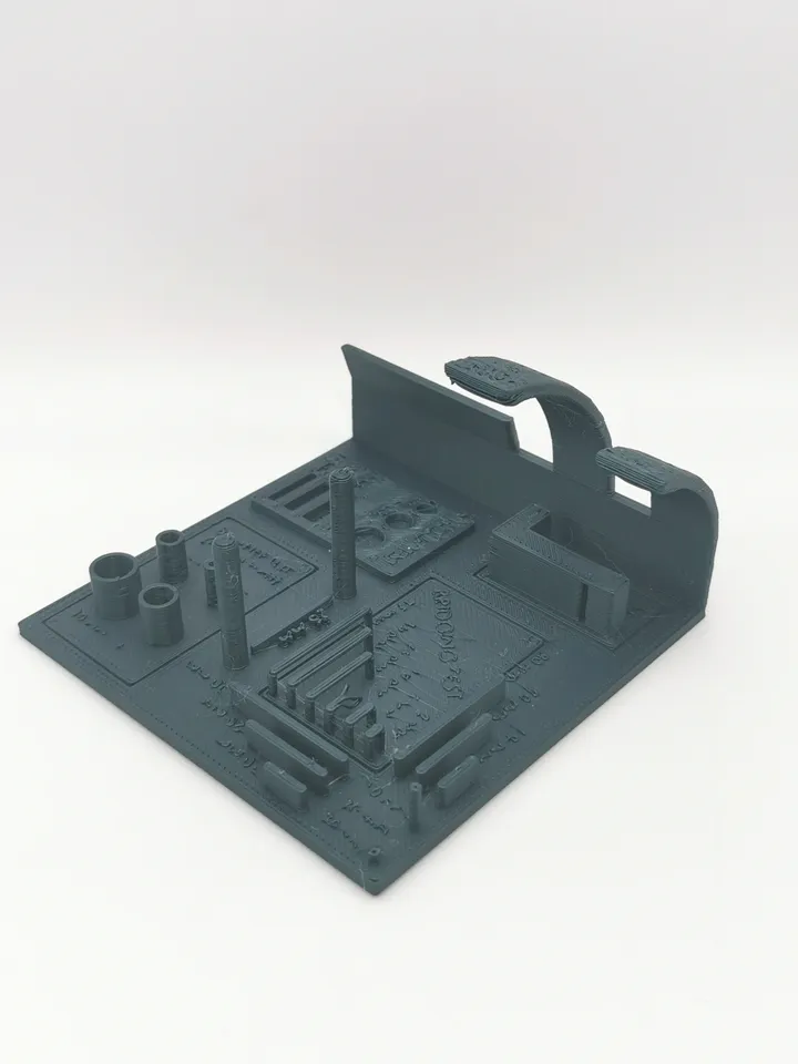 Complete 3D Printer test all in one (stress test, bed level test, retraction test, calibration test, tolerance test, support test) – 7. kép