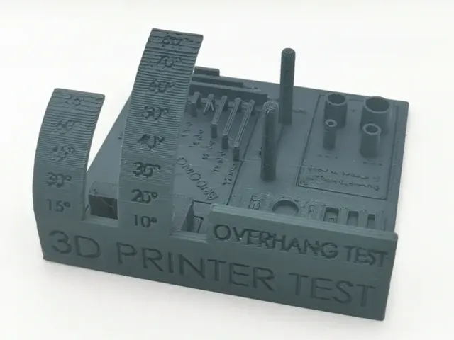 Uniwersalny model testowy do kalibracji drukarki - druk 3D