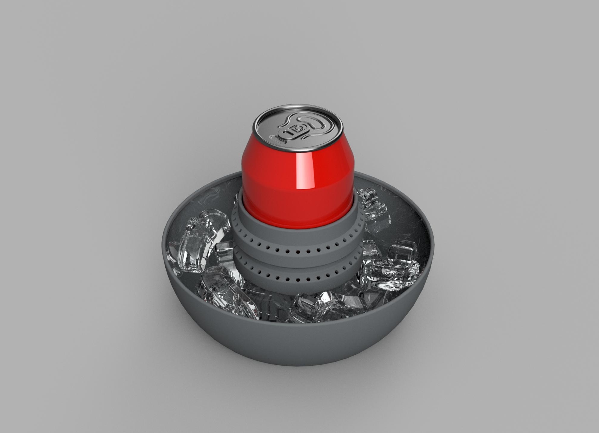 Ice Tray to Keep a Can of Drink Cold.