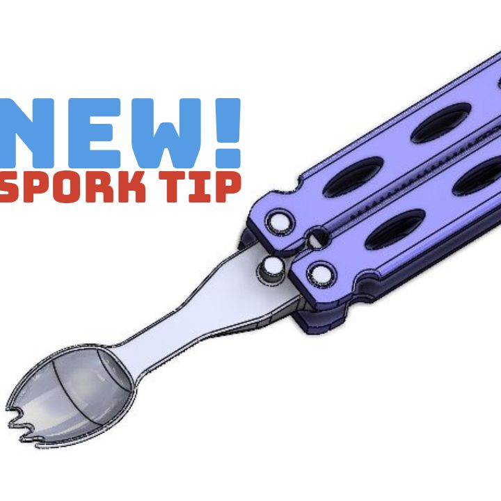 Butterfly/Balisong Collection - Print in Place! Including SPORK! by ...