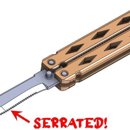 Butterfly/Balisong Collection - Print in Place! Including SPORK! by ...