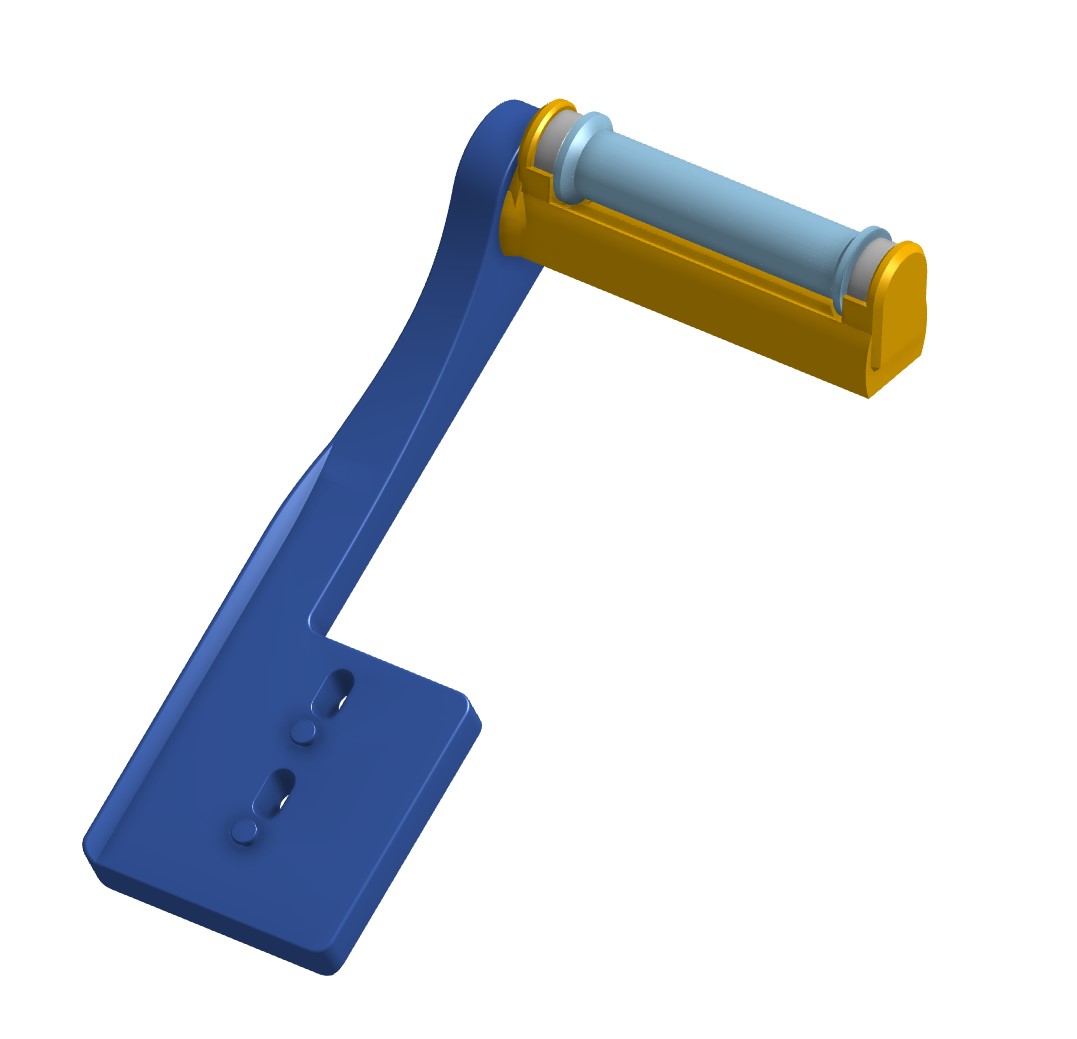 Ender 3 v3 KE - Bearing roller for side spool mount that actually fits 3D model thumbnail