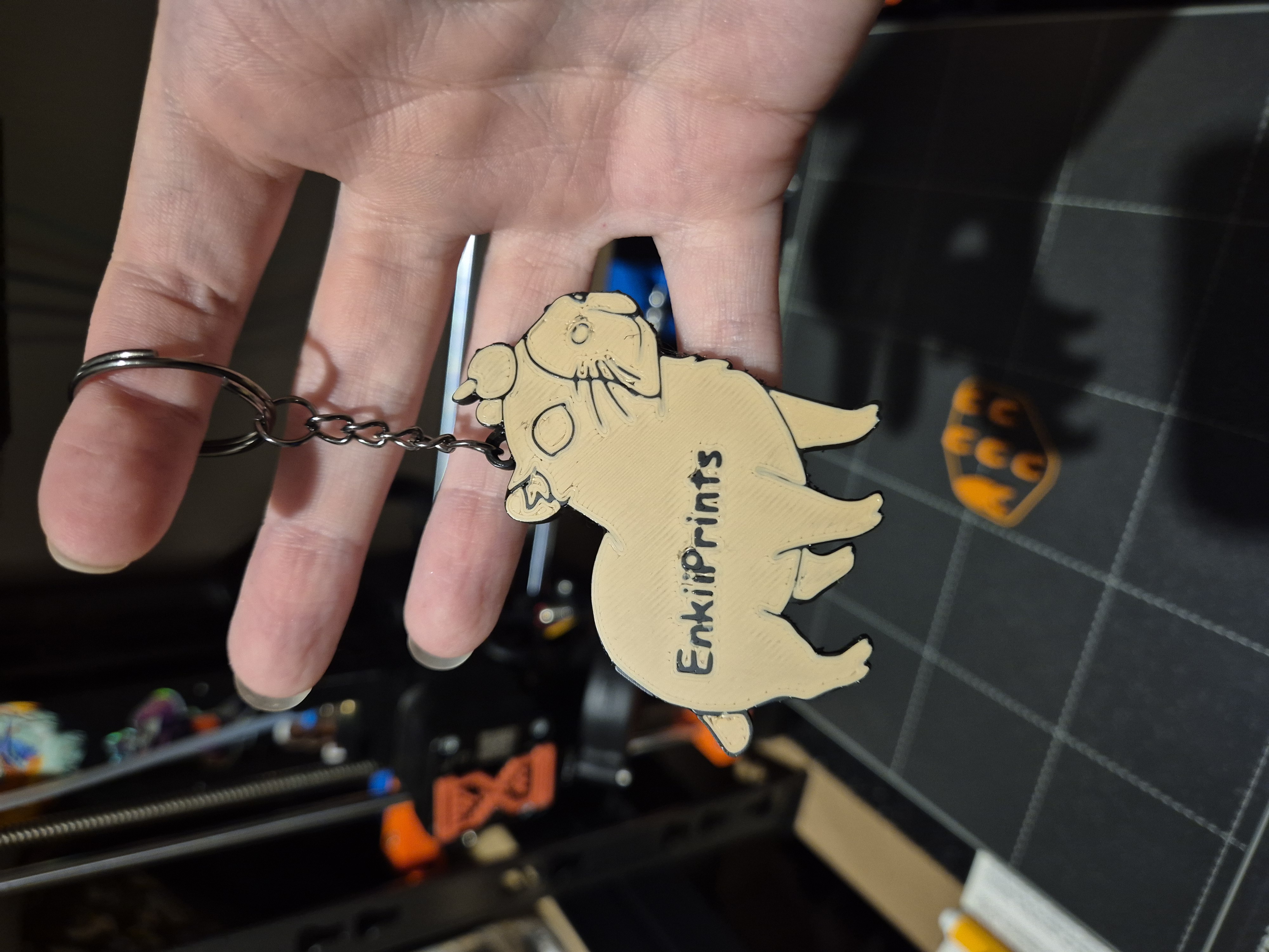 Miniatura 3 do modelo 3D Capybara Keychain