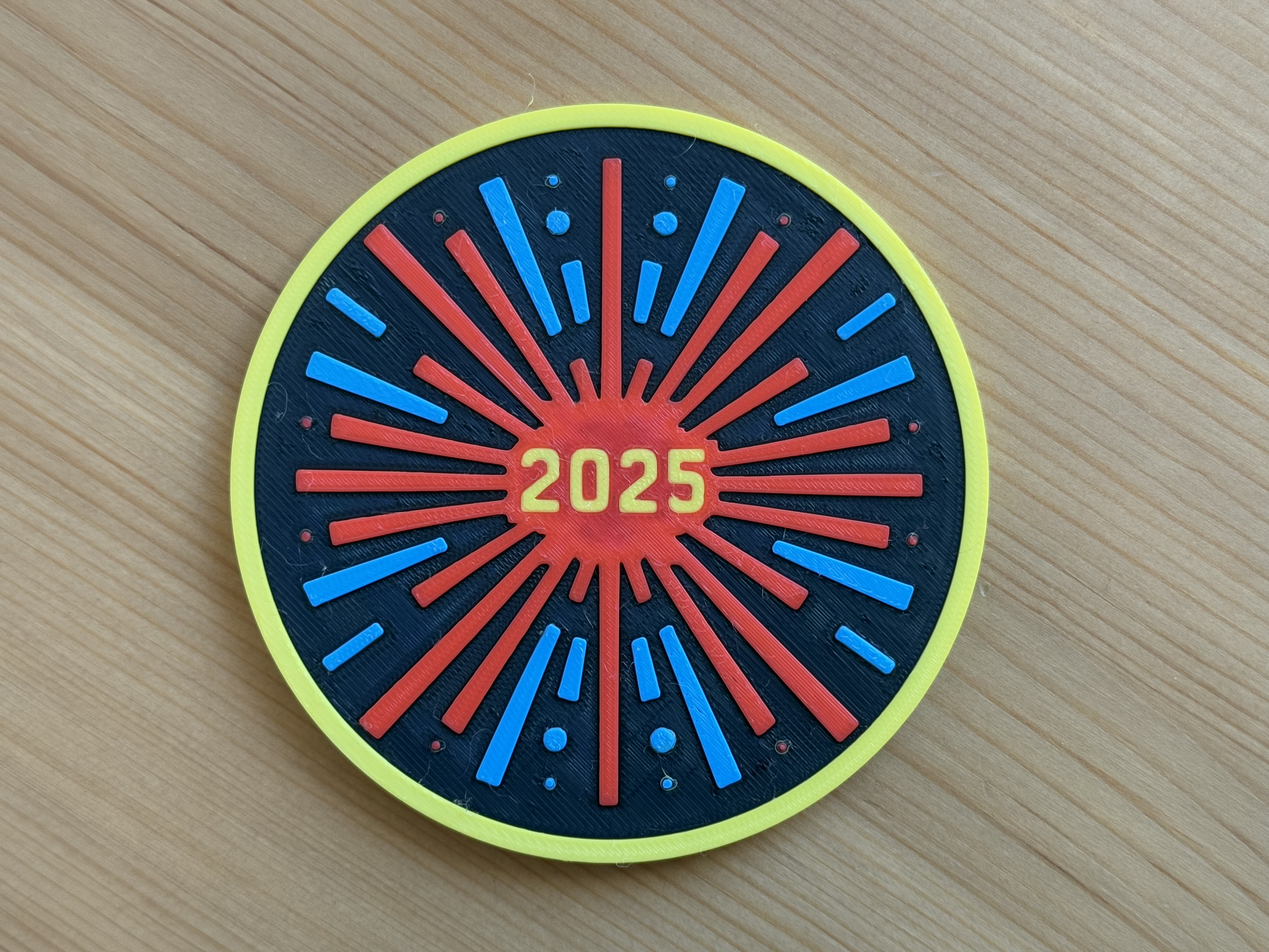New Year 2025 Coaster