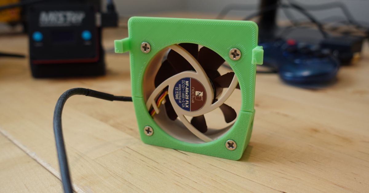 Xbox 60mm Noctua Fan Mount by Retro Frog | Download free STL