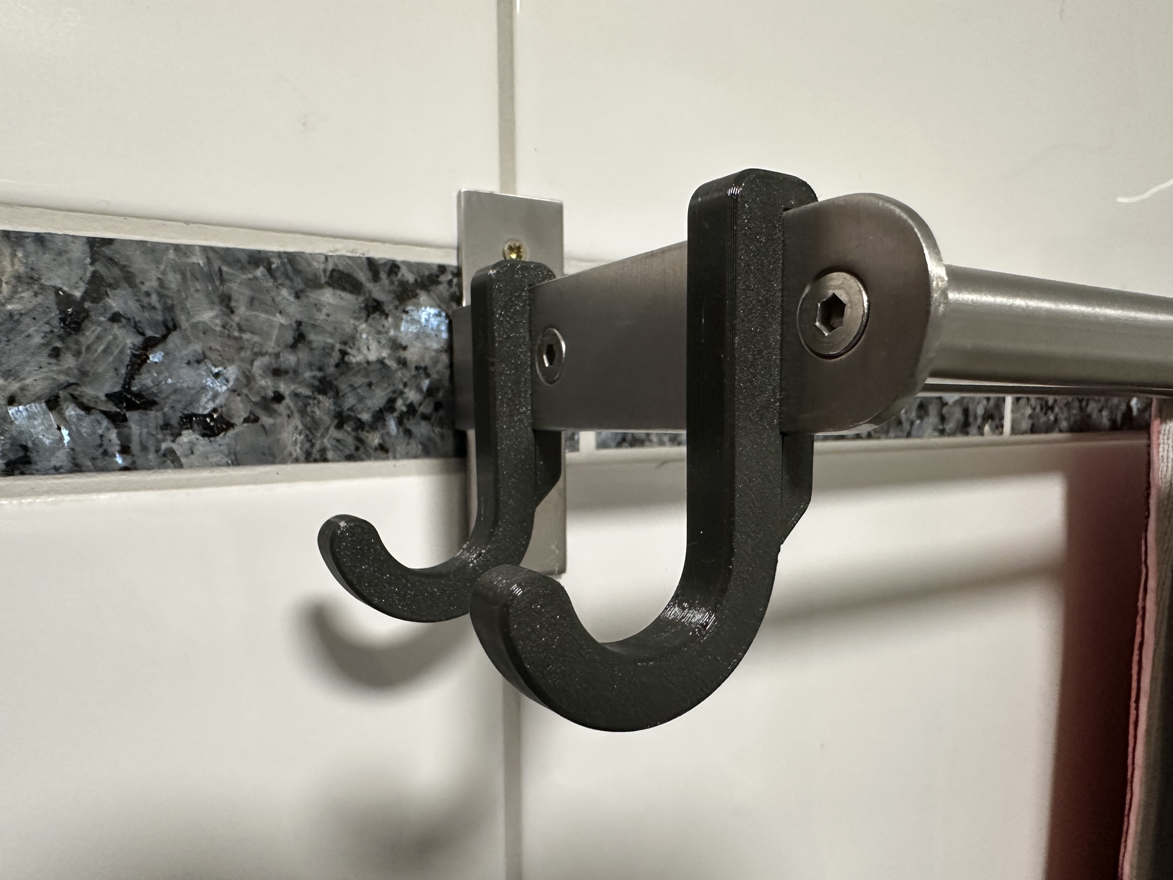 IKEA BROGRUND side hook - with screw for fixation, no wobble around
