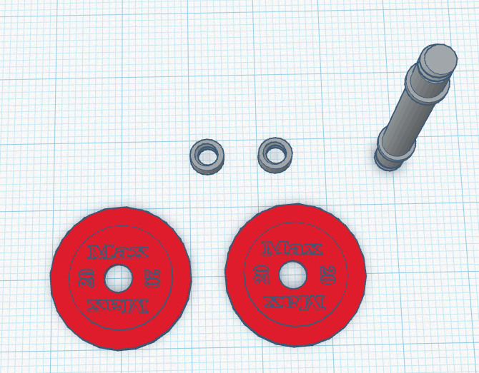 mini dumbell with custom name