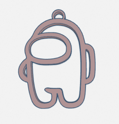 Amongus key chain