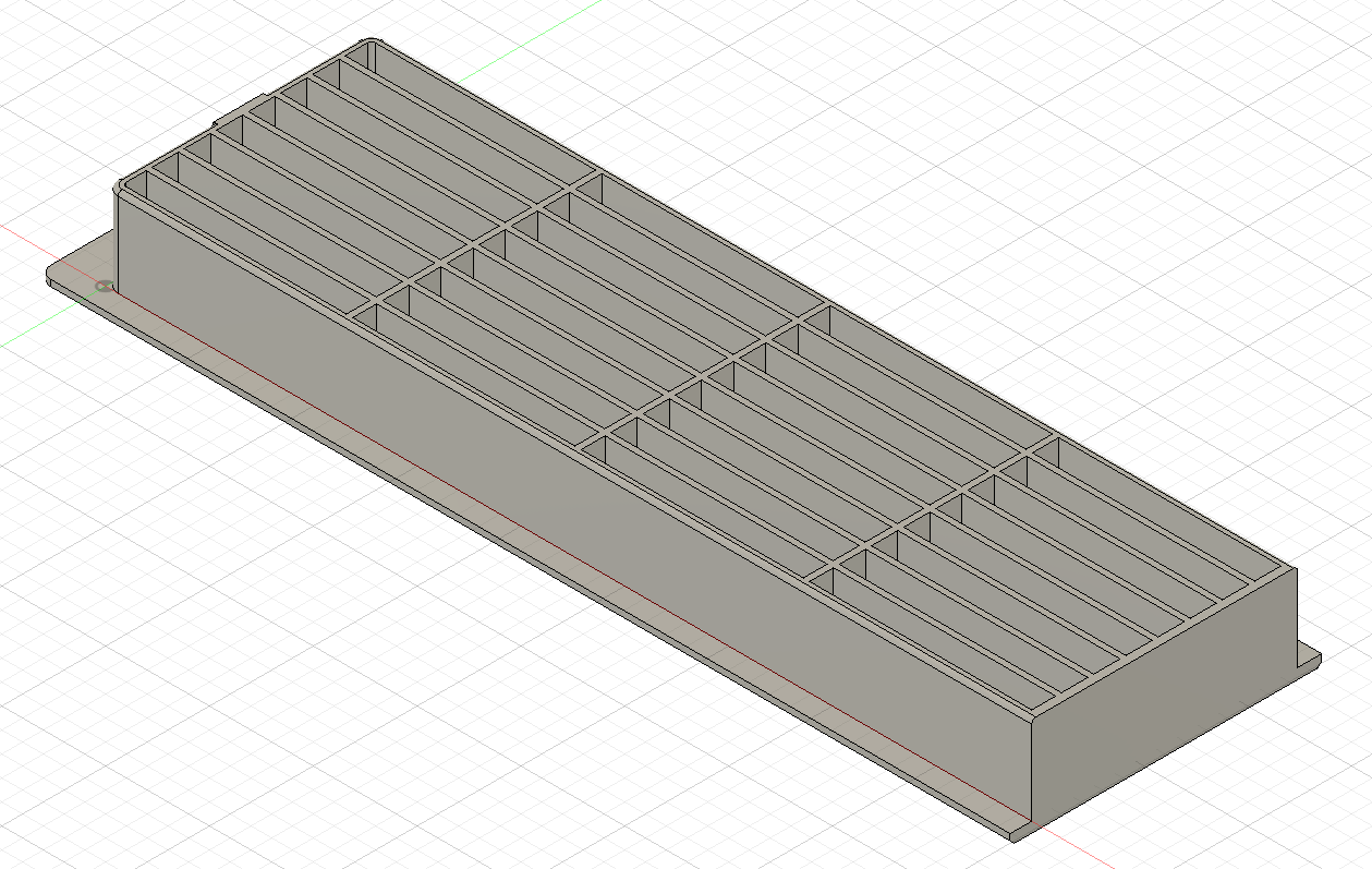 Kitchen exhaust grille (refrigerator, steam extractor) / Abluftgitter Küche (Kühlschrank, Dampfabzug)