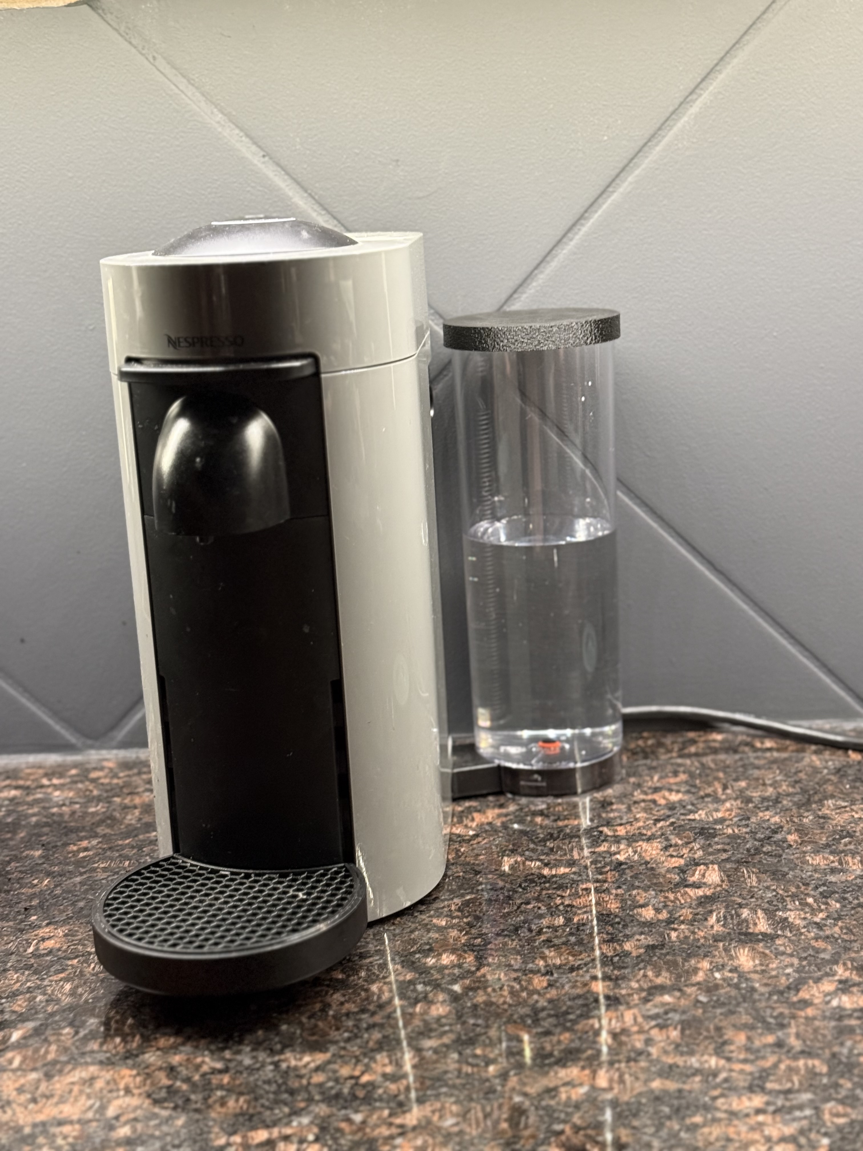Water Lid for a Nespresso Machine