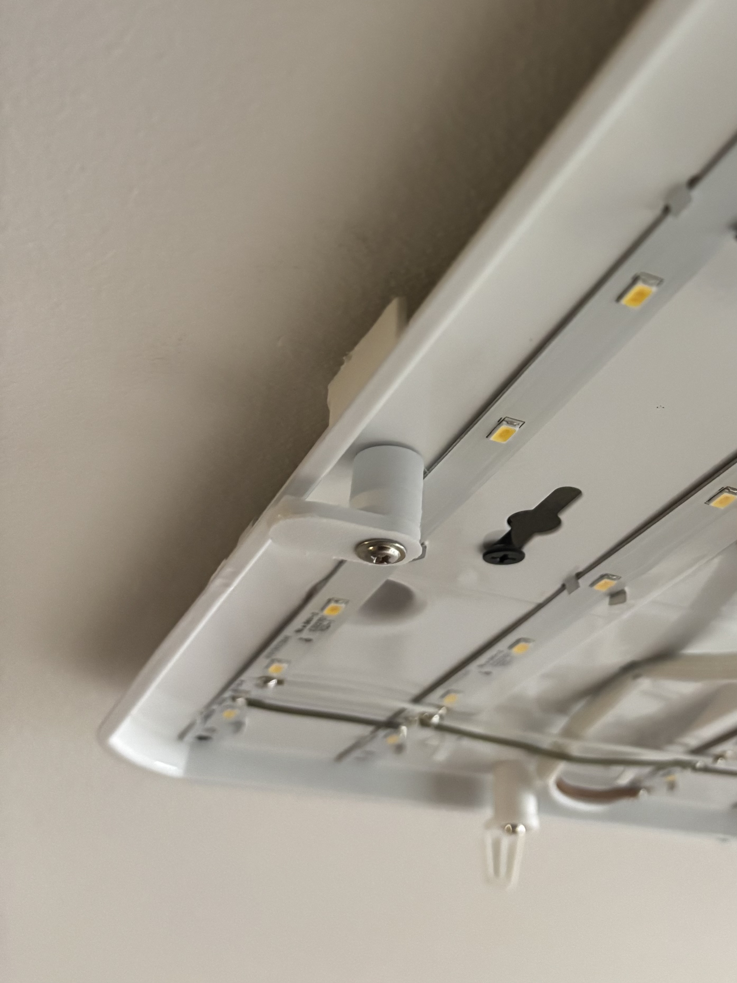 White LED Plastic Ceiling Light Fixed Clips