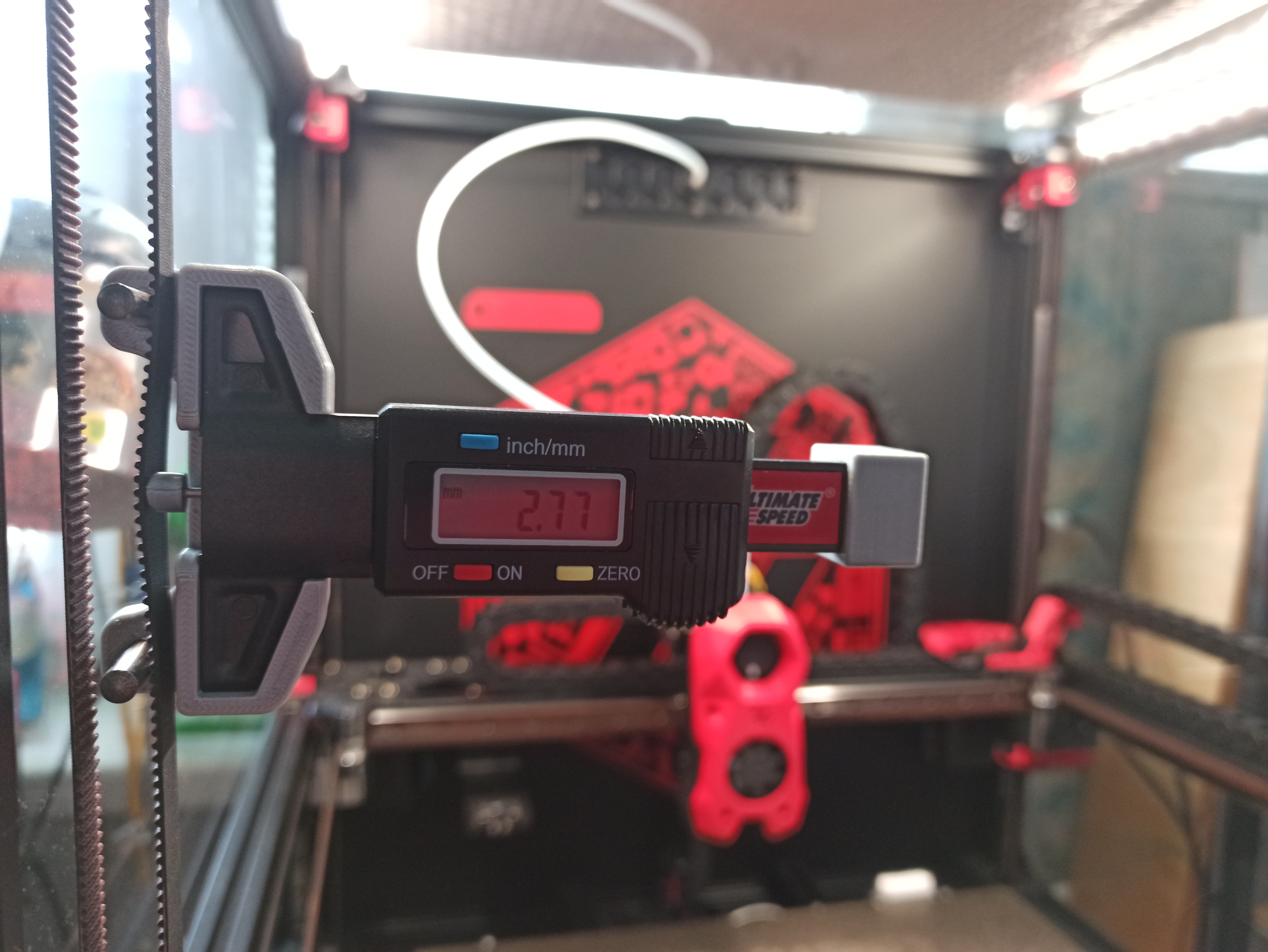 Digital belt tension meter modification to use steel spring