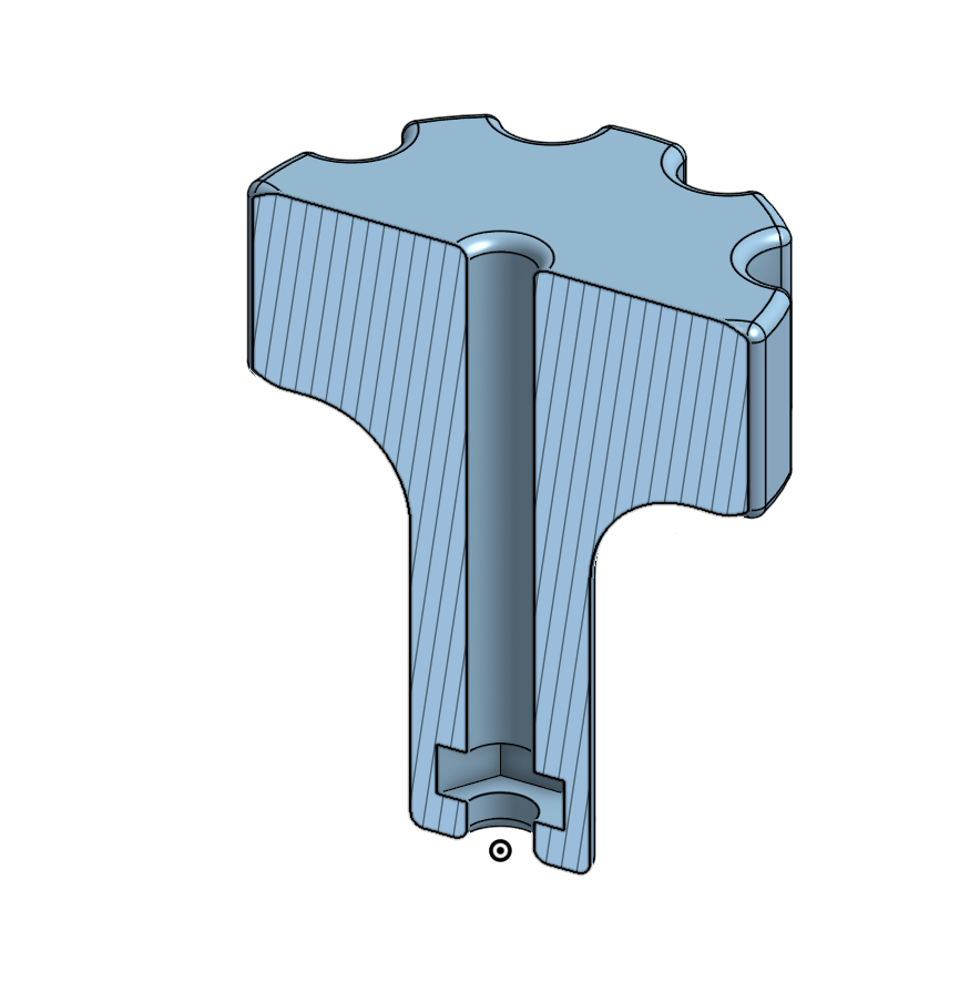 M5 Captive nut knob — miniatura 2