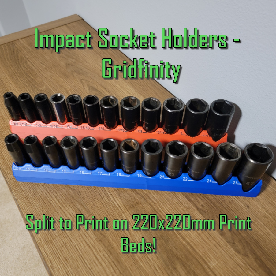 Impact Socket Holders - Gridfinity
