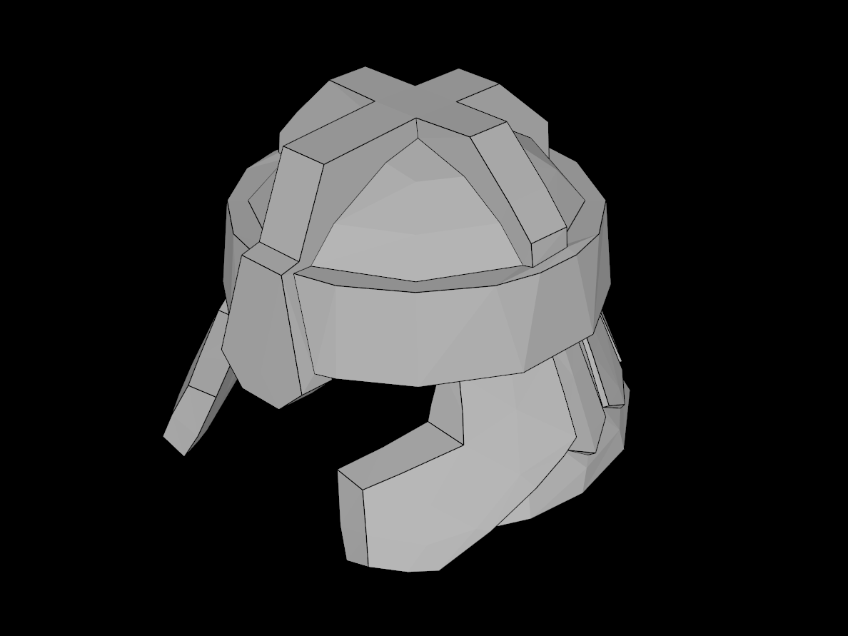 Lego Compatible (10056.dat) Minifig Headgear Helmet Castle with Cheek and Neck Protection and Armor Panels with Ornaments Pattern (Gimli)