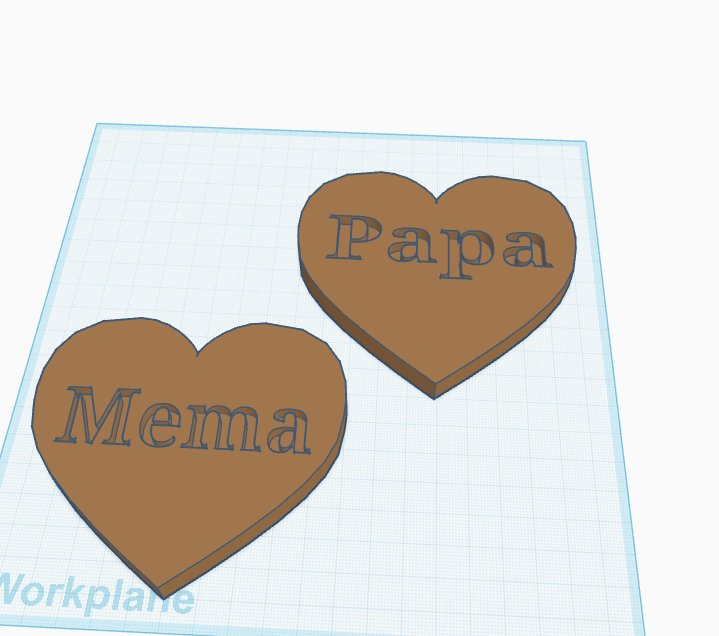 Hearts for grandparents