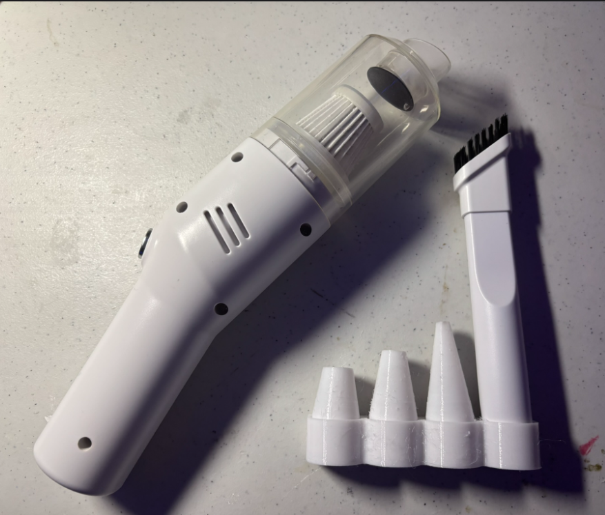 Handheld Vaccuum Nozzles & Holder (no supports)