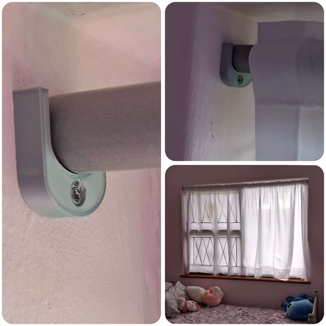 25mm Curtain rail bracket