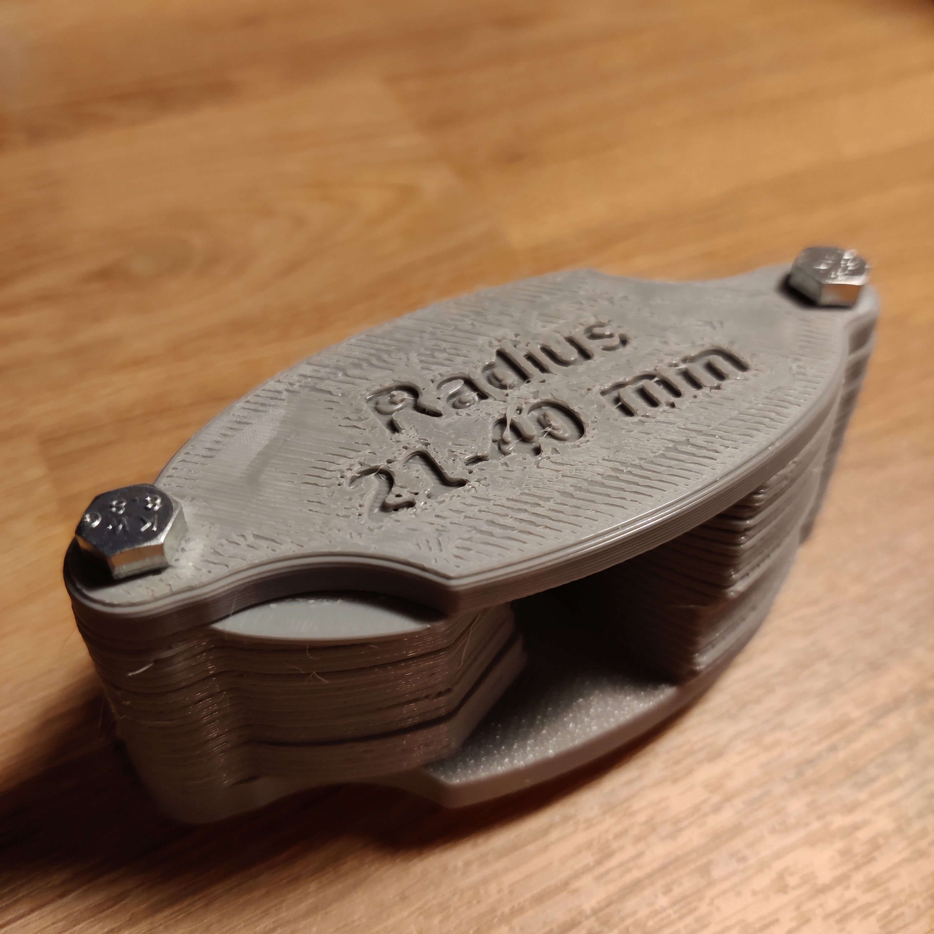 Radius Gauge 21 - 40 - Non-countersunk version