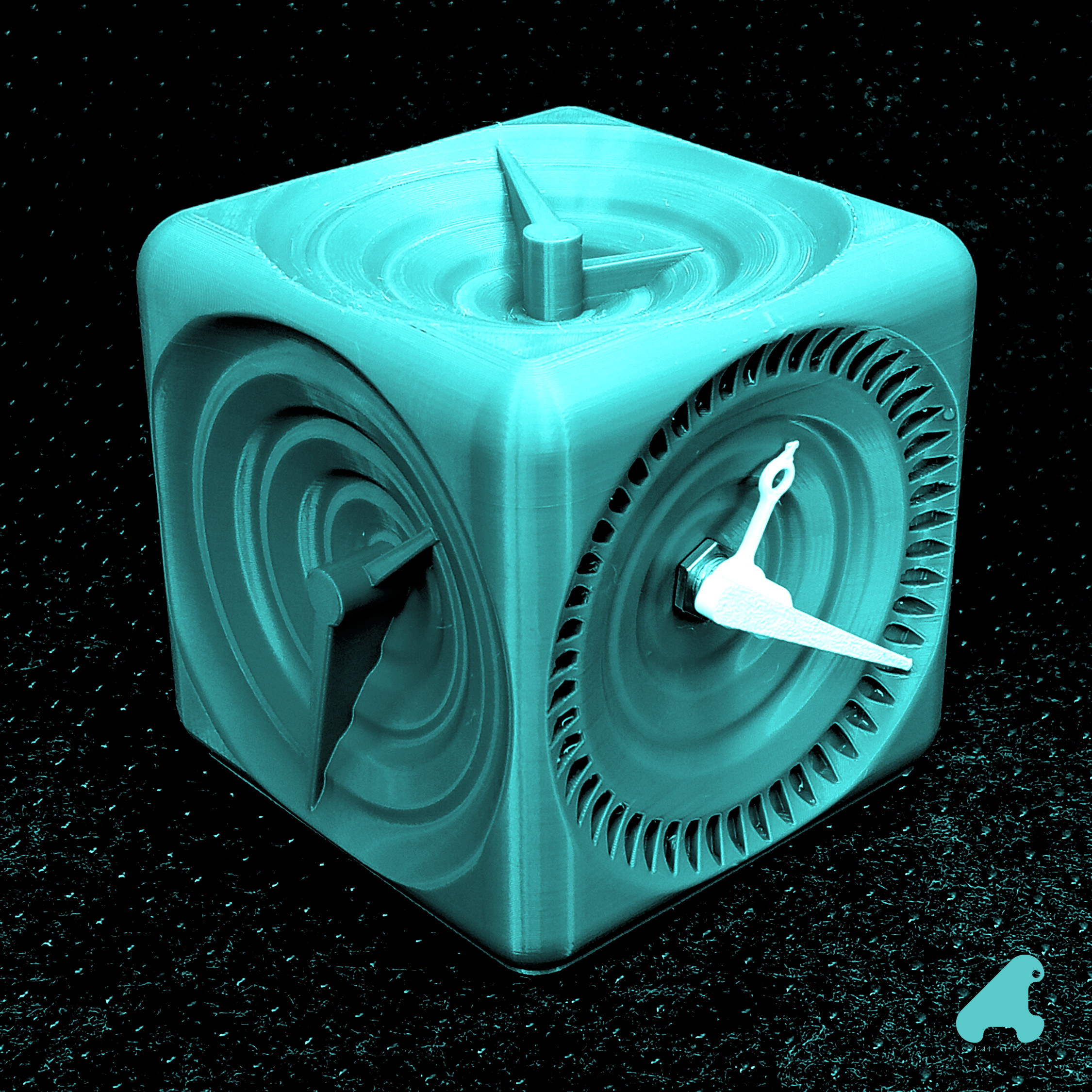 Cubic clock - horloge de table
