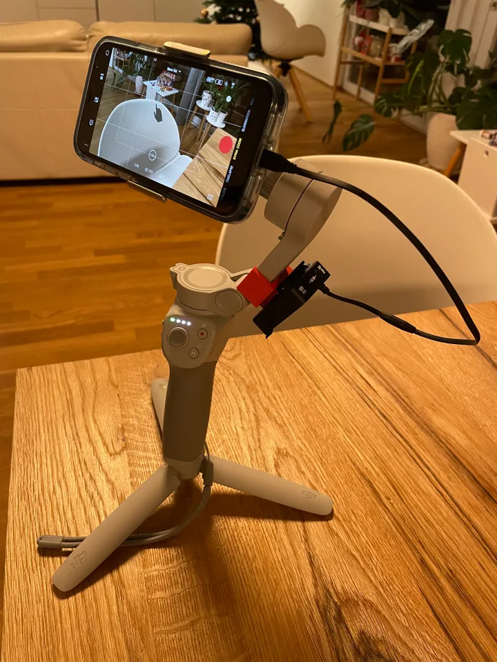 DJI OM4 Cold Shoe Mount by FerTech Download free STL model