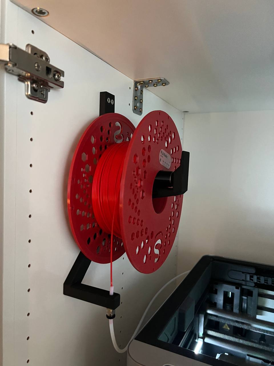 External filament spool hanger (PLATSA setup)