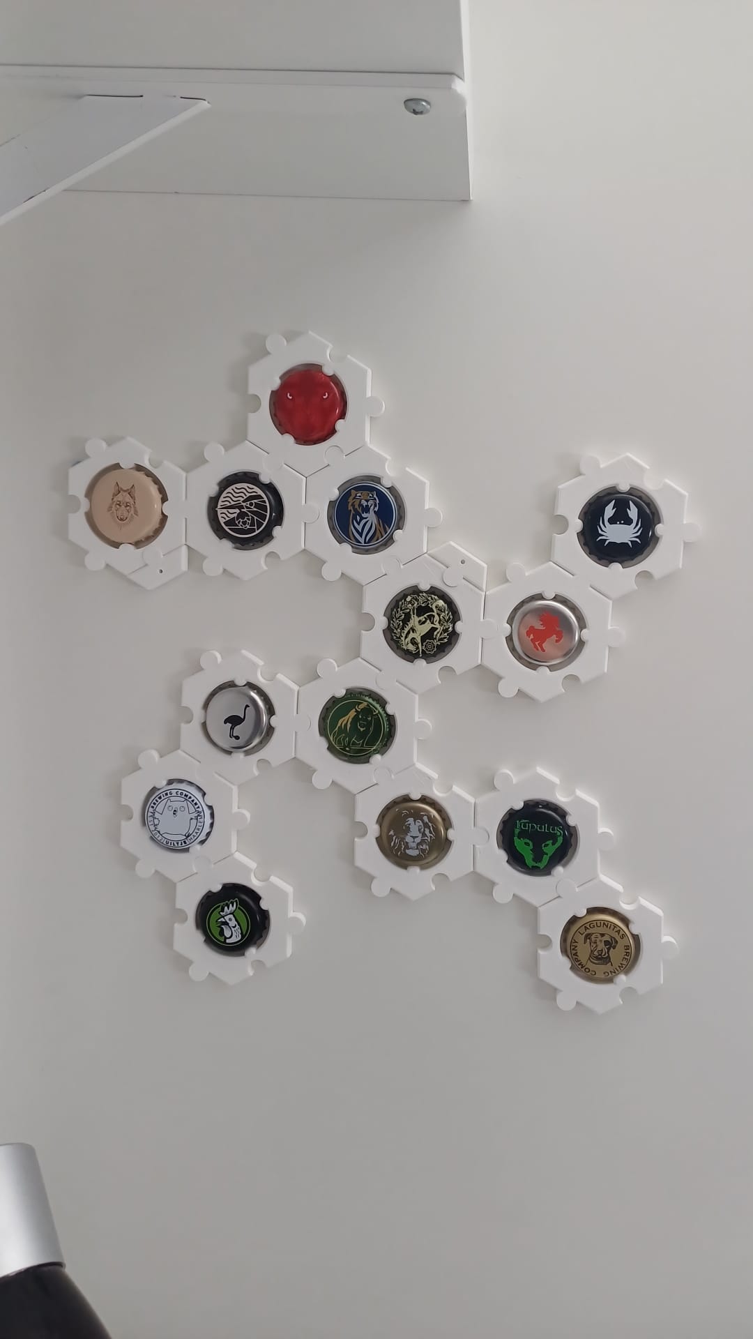 Beer cap collection holder