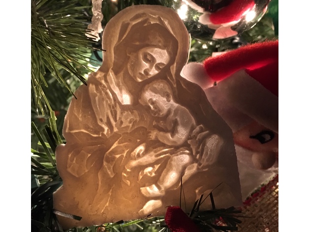 Jesus and Mary Lithopane