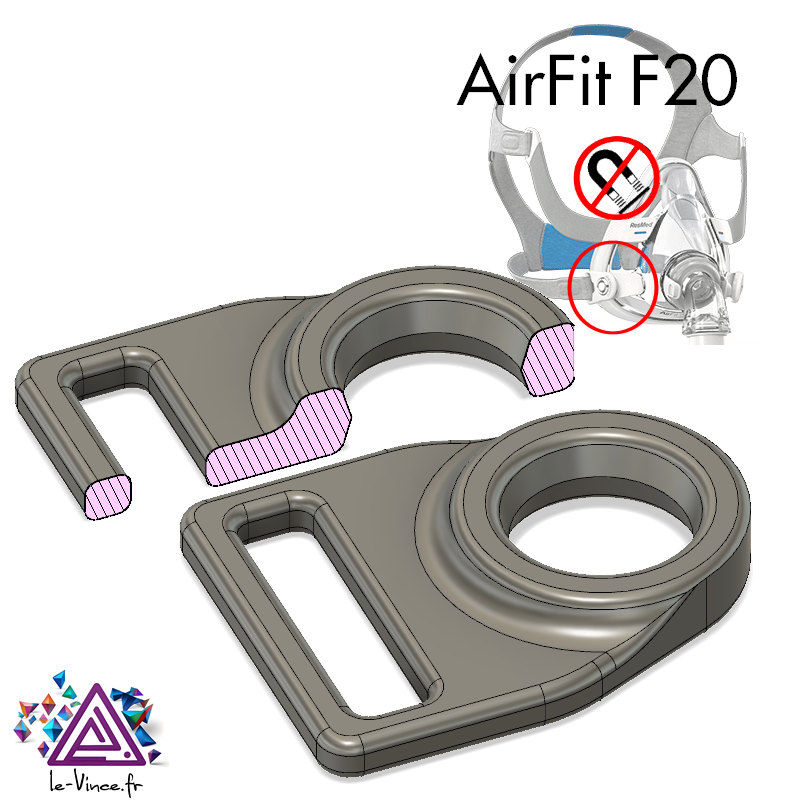 CLIP AIRFIT F20 no magnetic