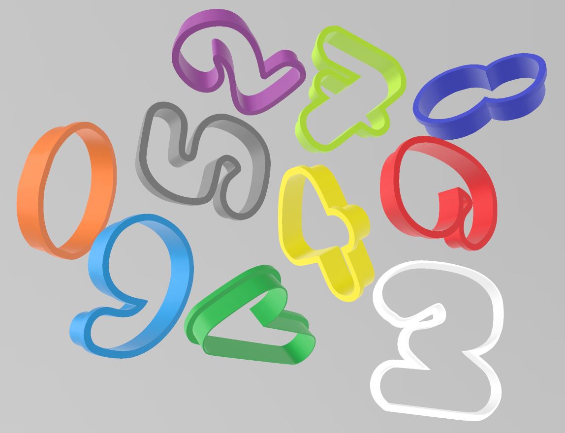 Number Cookie Cutters