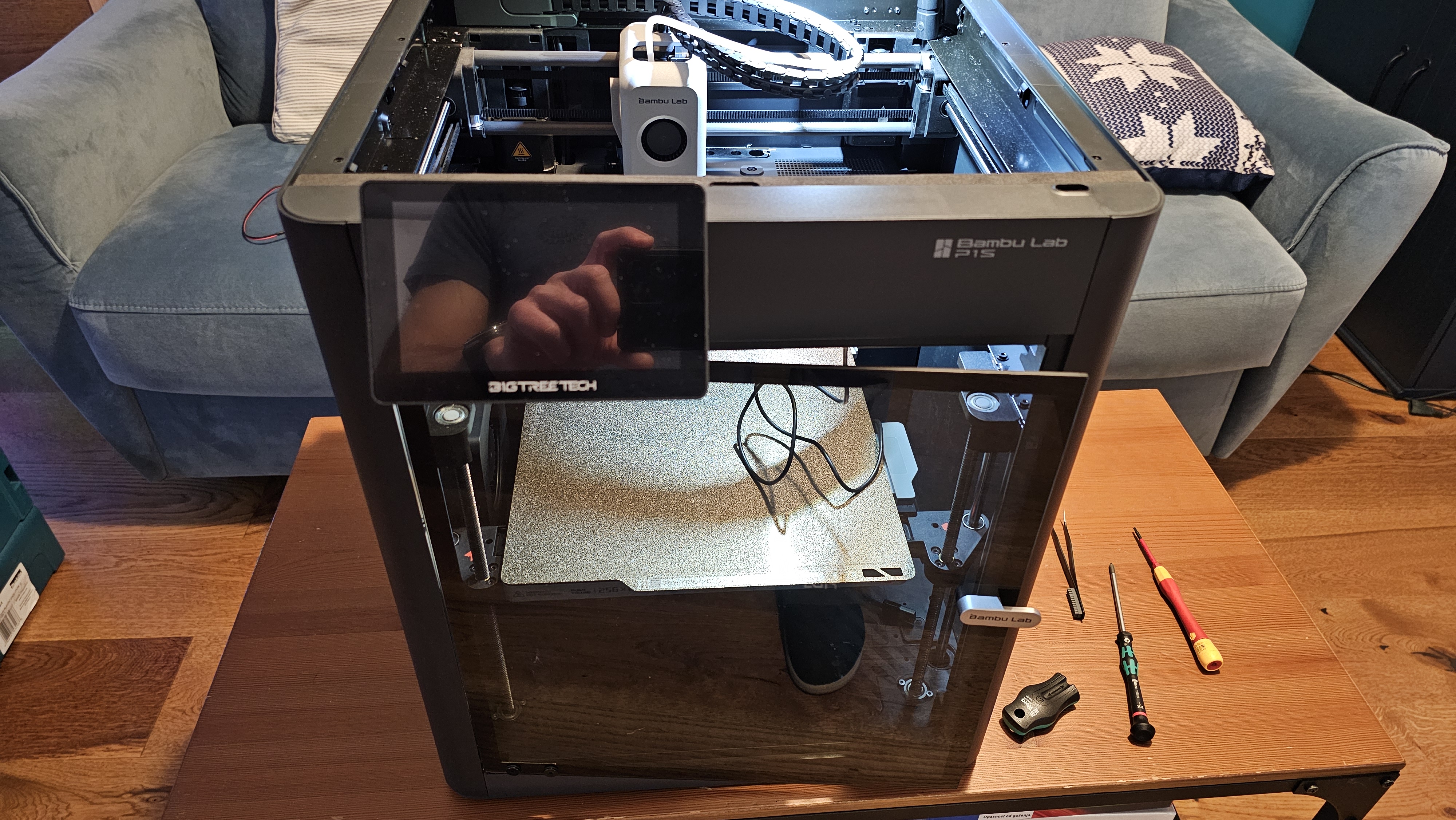 Panda Touch Bambu Lab P1S P1P replaces the original display by dymek Download free STL model