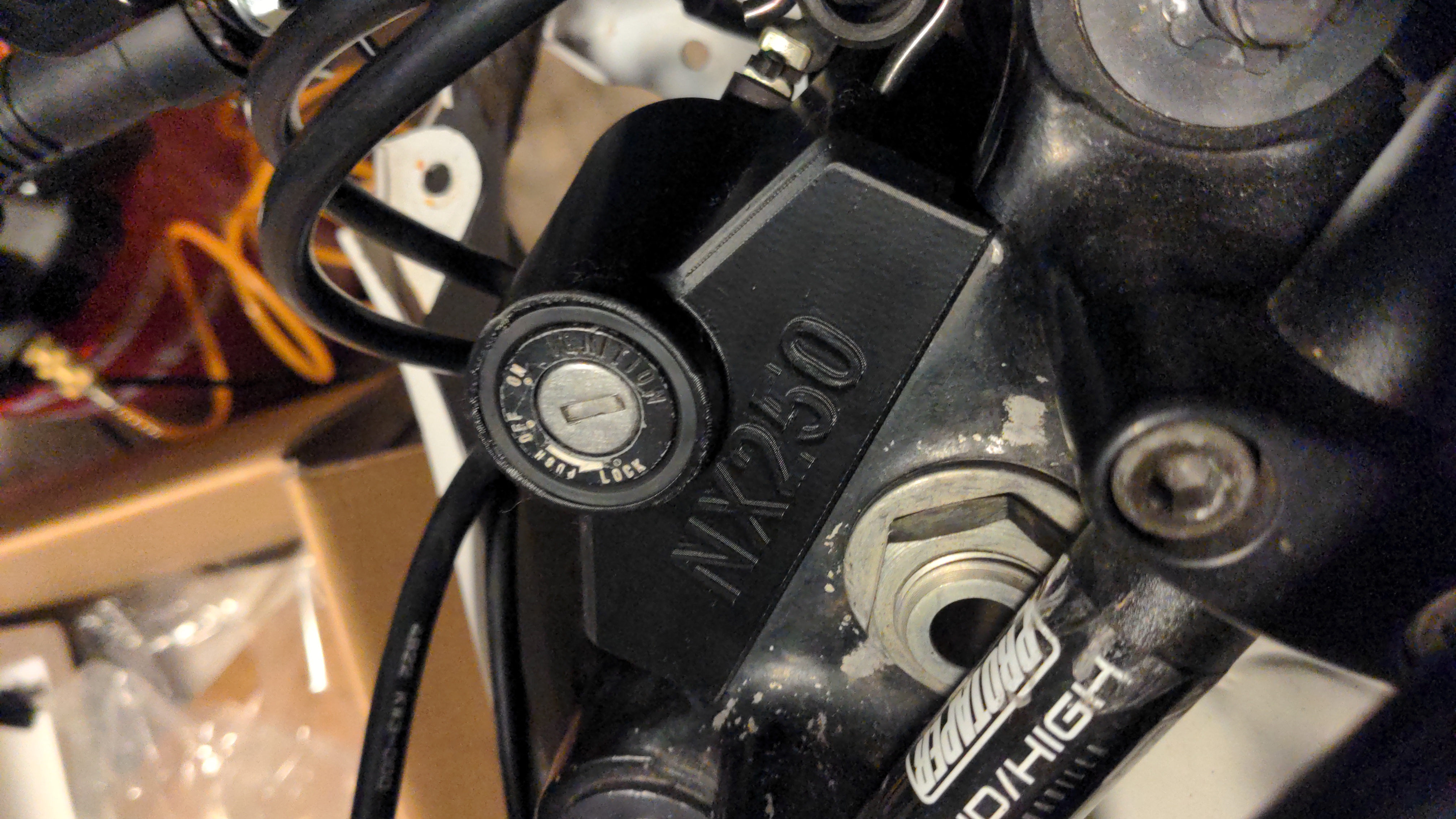 Honda NX250 ignition cover