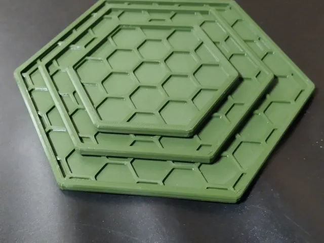 Hexagonal coasters