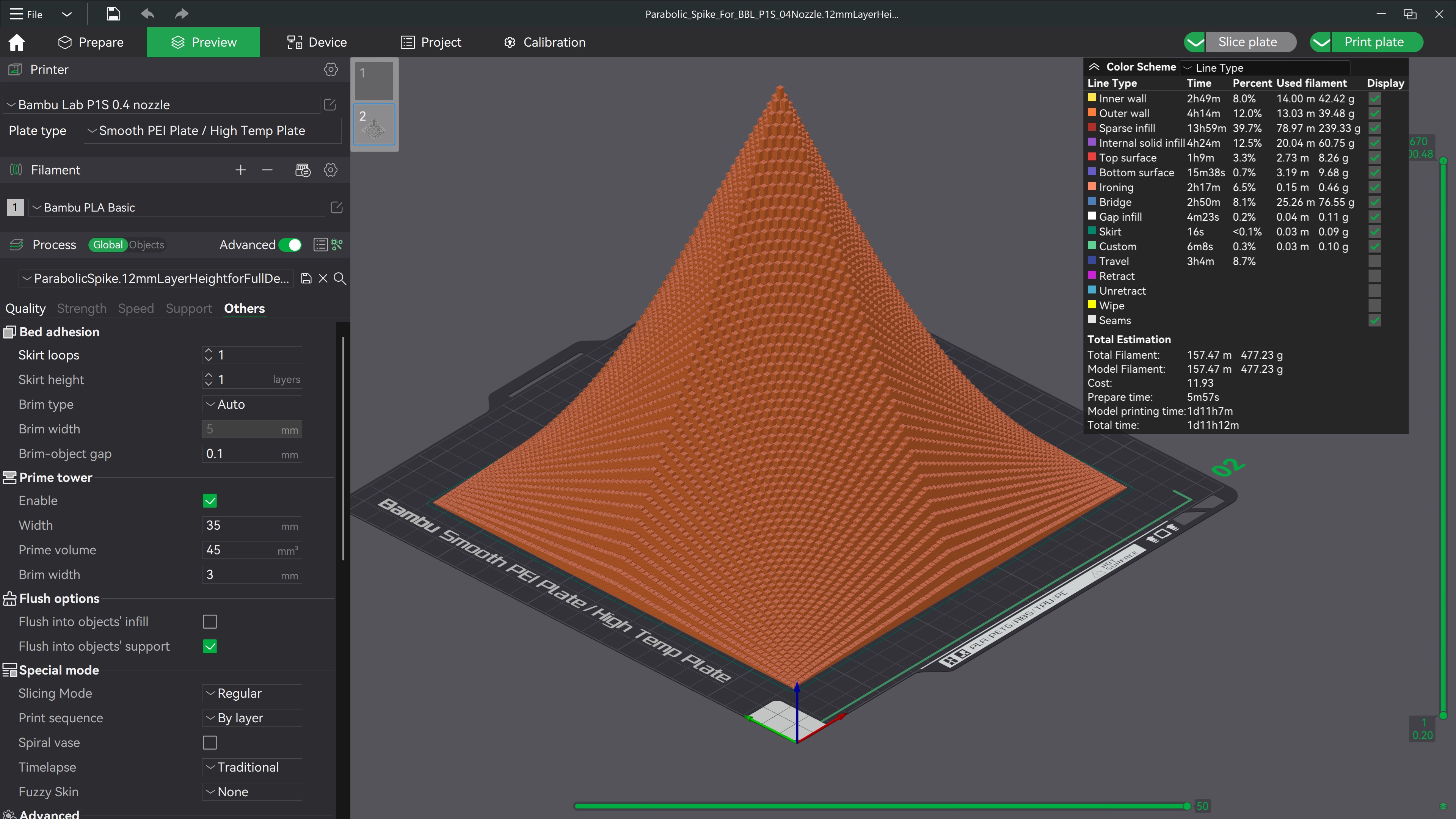 Miniatura 8 do modelo 3D Parabolic Spike