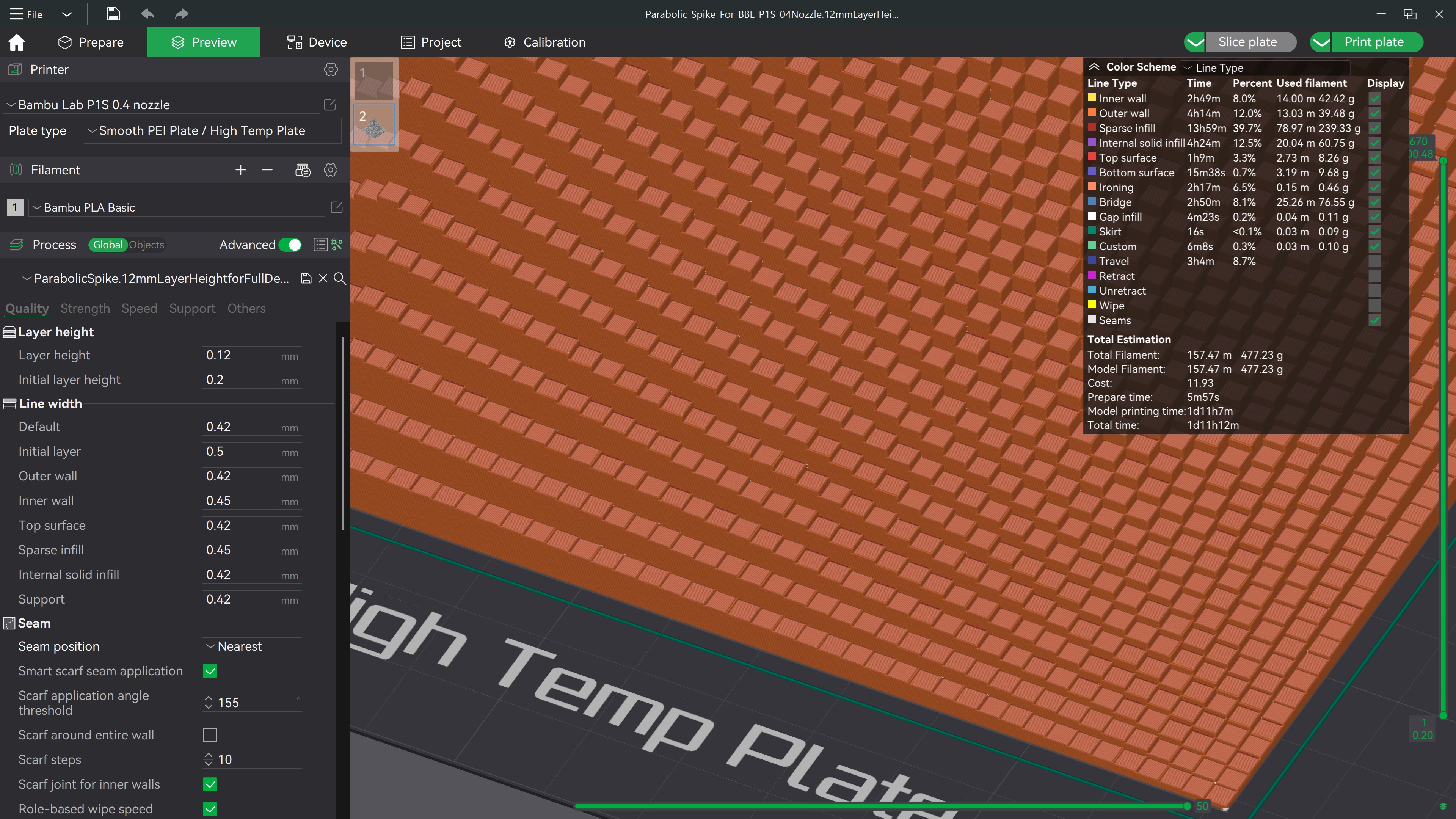 Miniatura 9 do modelo 3D Parabolic Spike