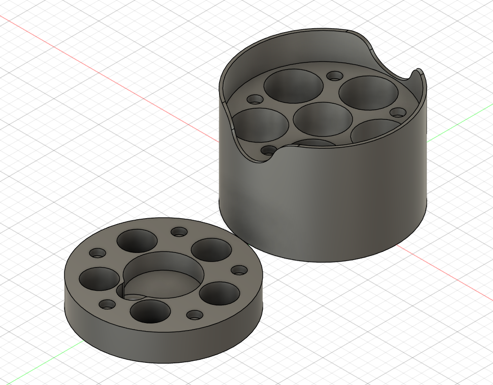 Insulin vial travel holder with AirTag