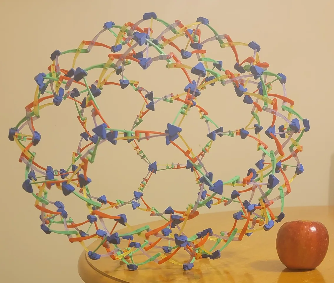 Truncated Icosahedron V2.0! (Hoberman Sphere) by TroggPrinter ...