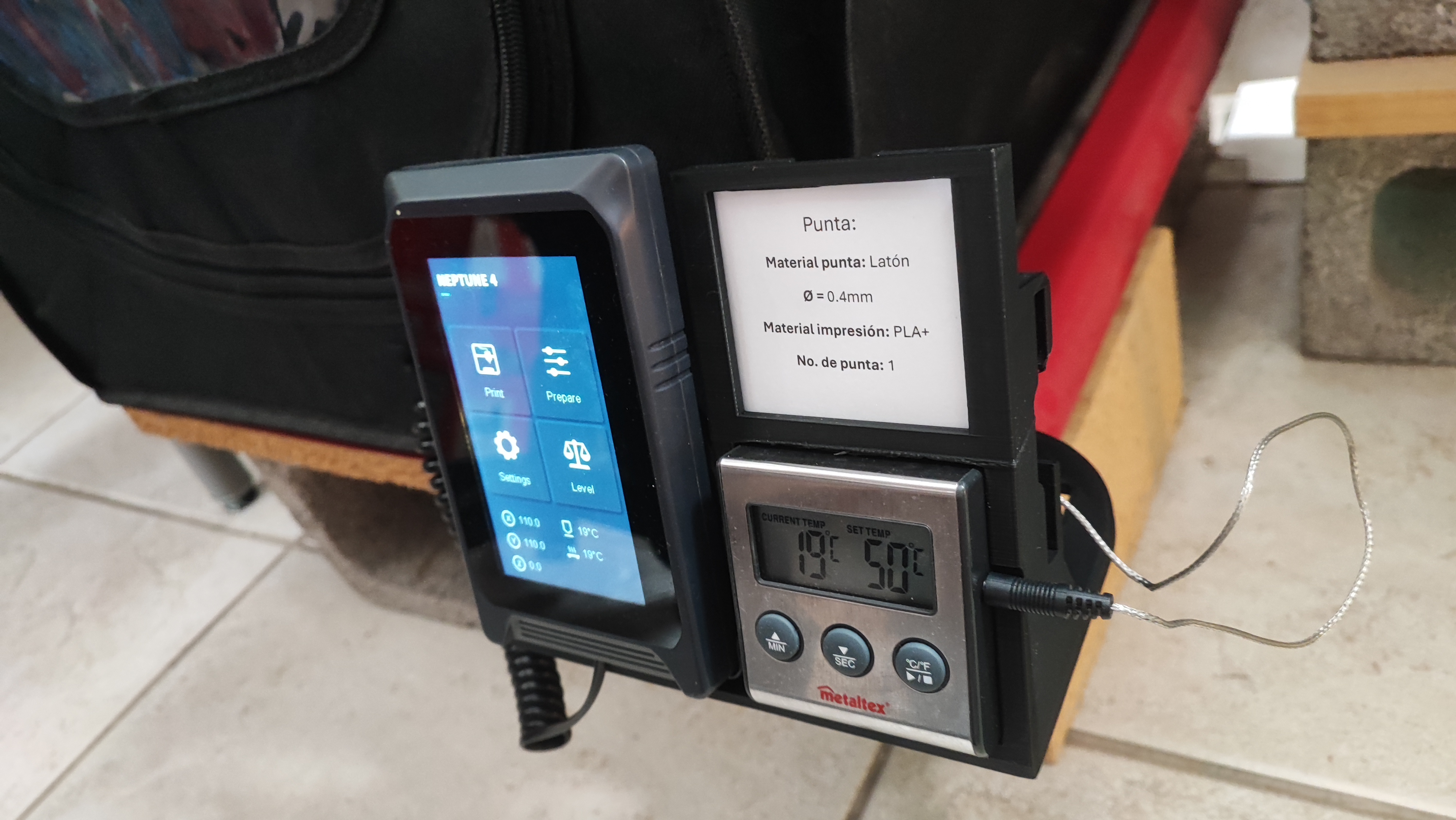 Elegoo Neptune 4 Desk Screen Holder