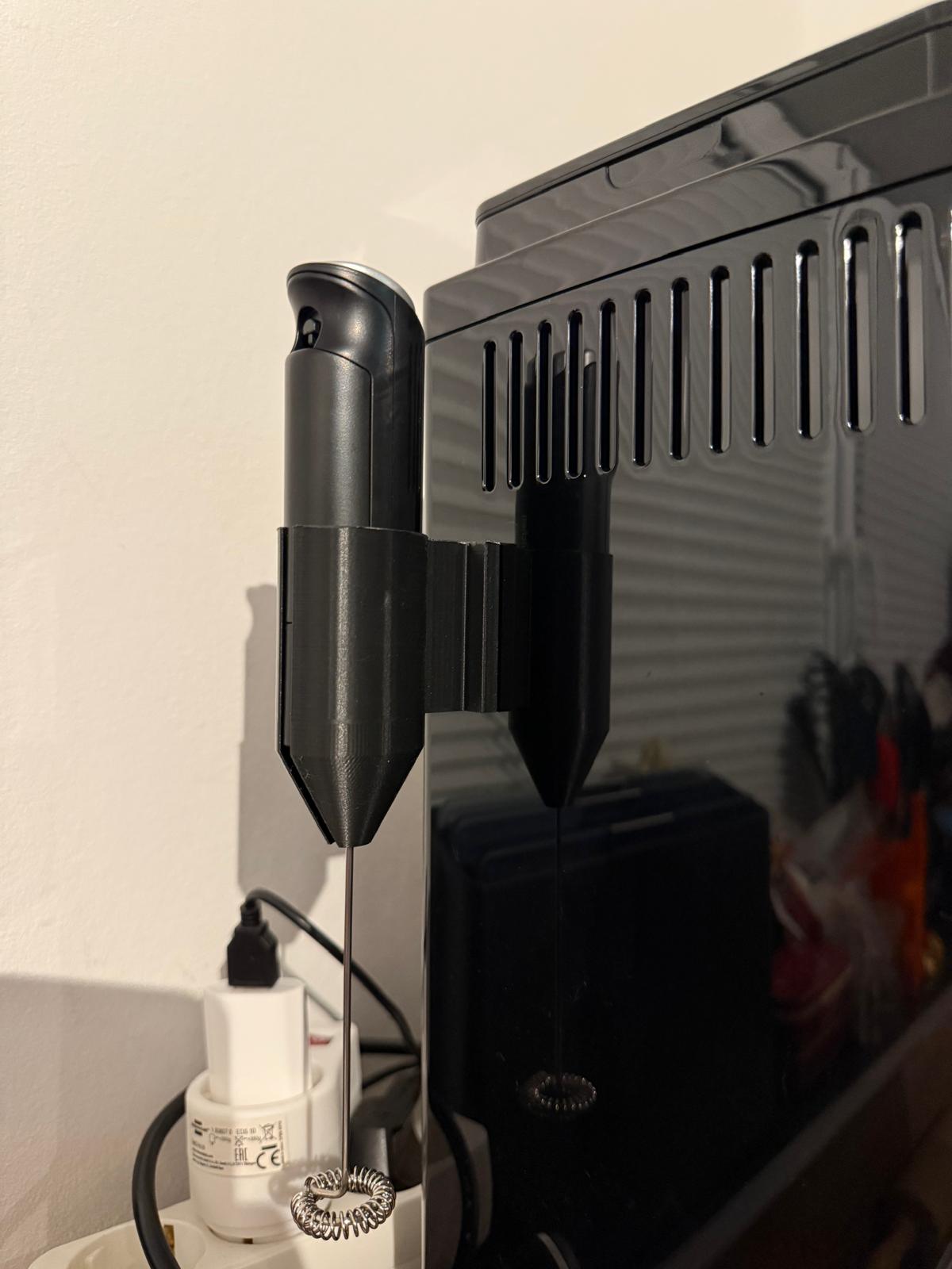 Milk frother holder
