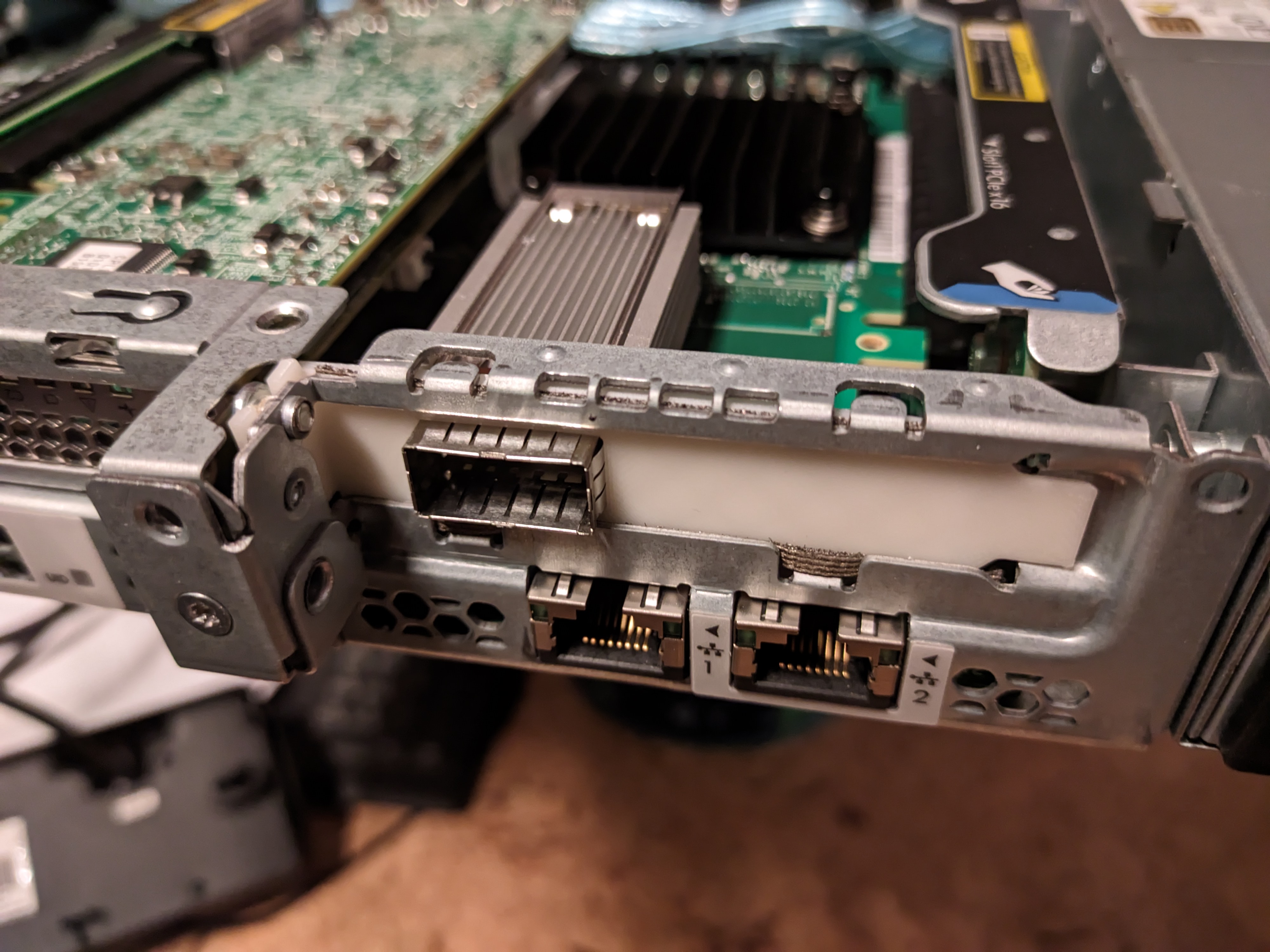 ConnectX-4-LX CX455A low profile PCIE bracked