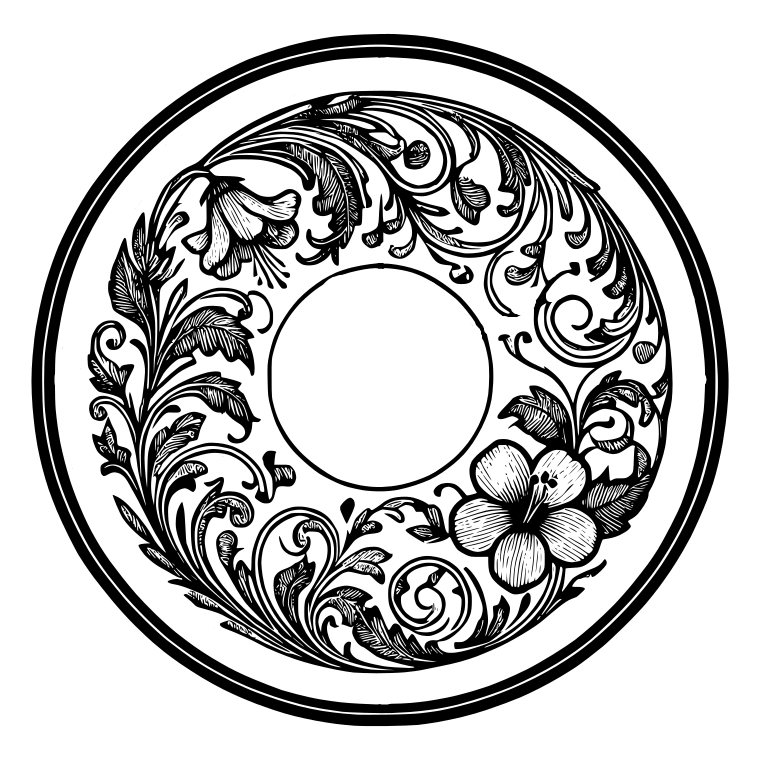 Miniatura 7 do modelo 3D Round flower clock face (clock dial) (2)