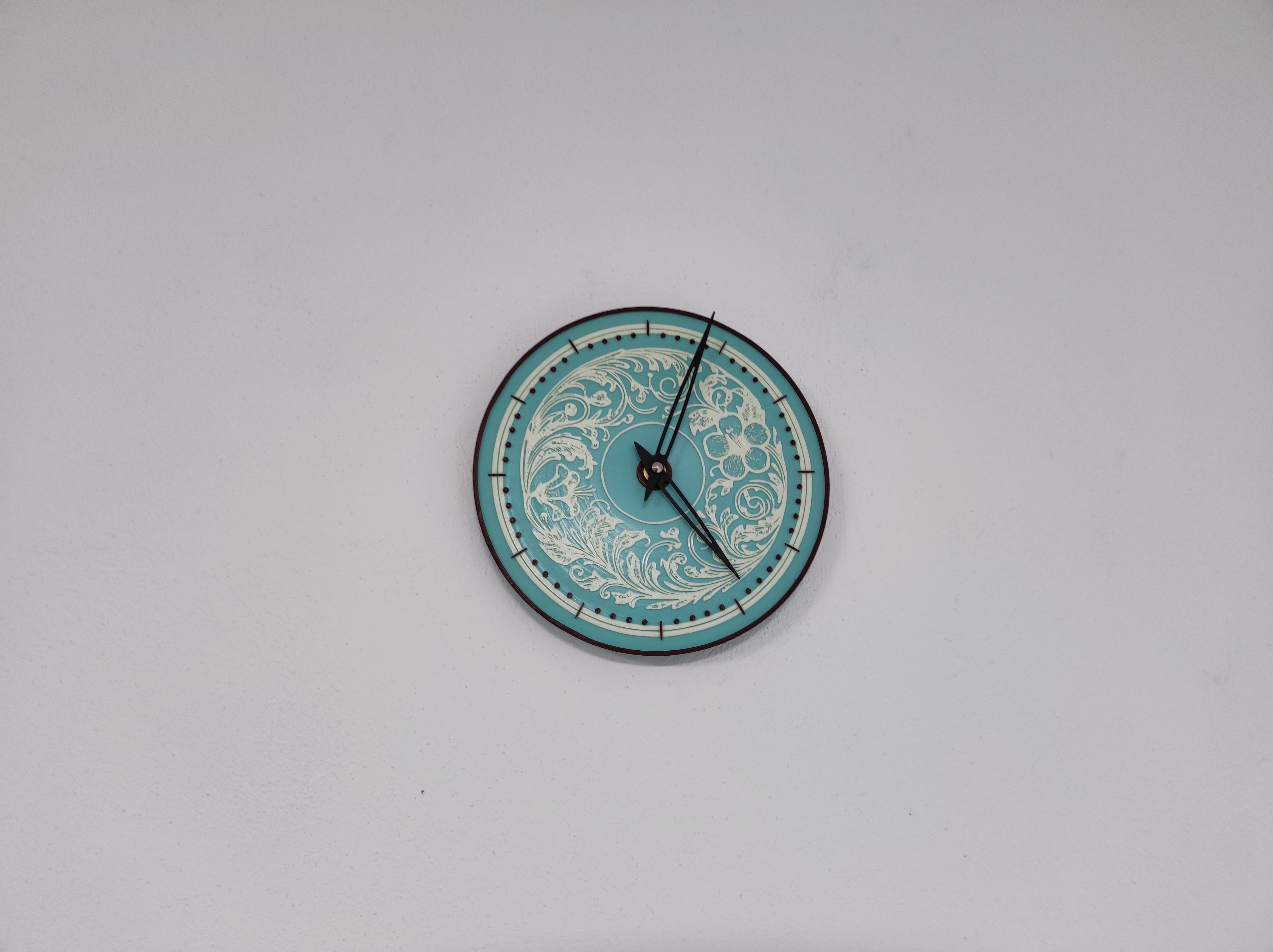 Miniatura 22 do modelo 3D Round flower clock face (clock dial) (2)