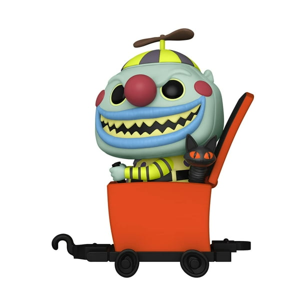 funko pop clown in jack in the box cart