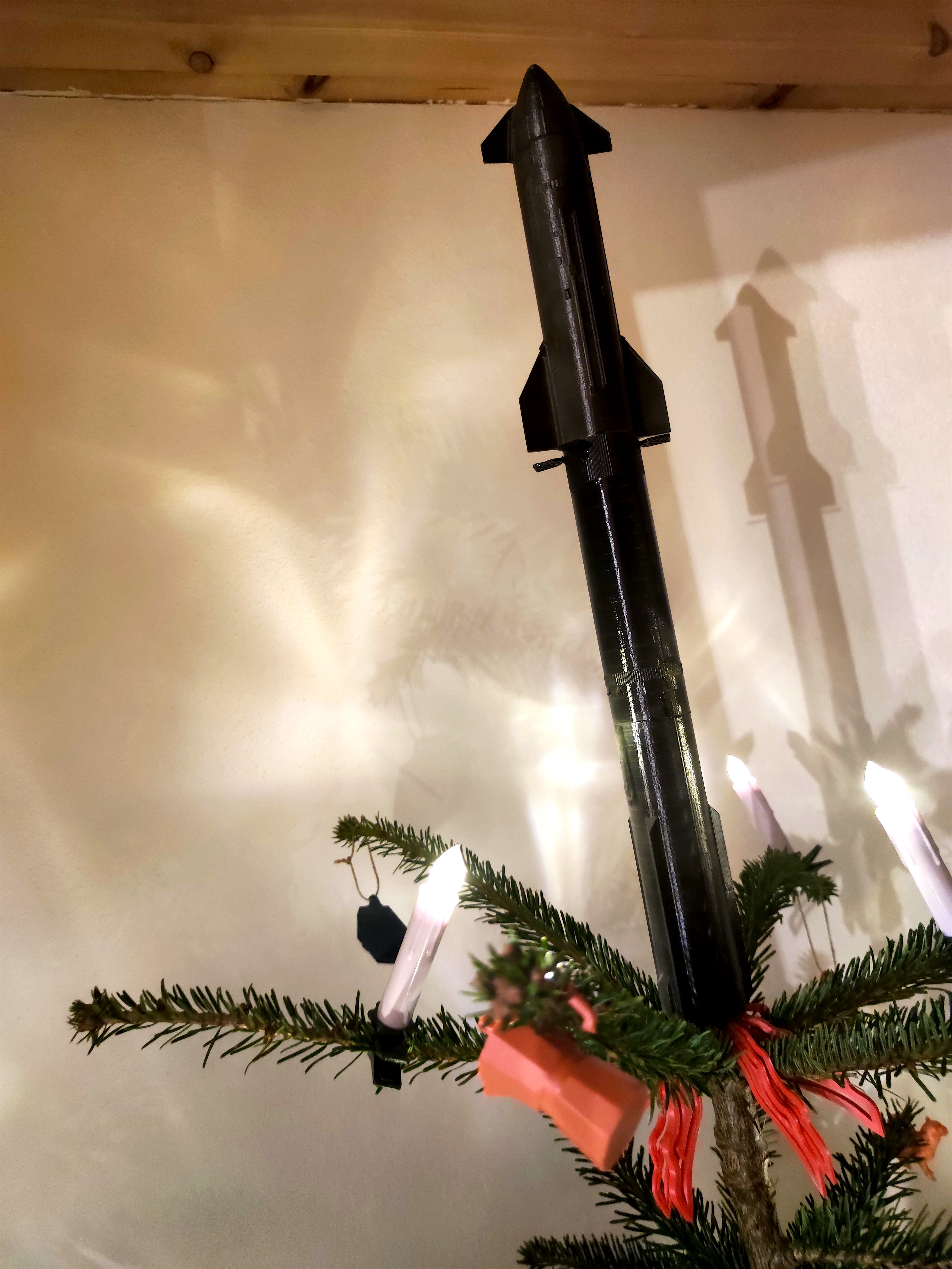 Flames for christmas tree starship topper