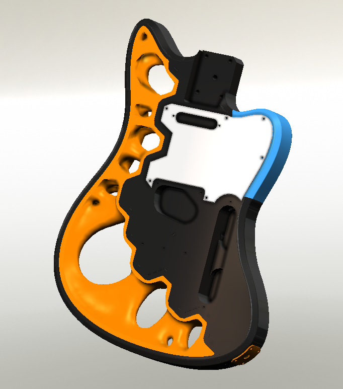 Topology Optimized Prusacaster Body
