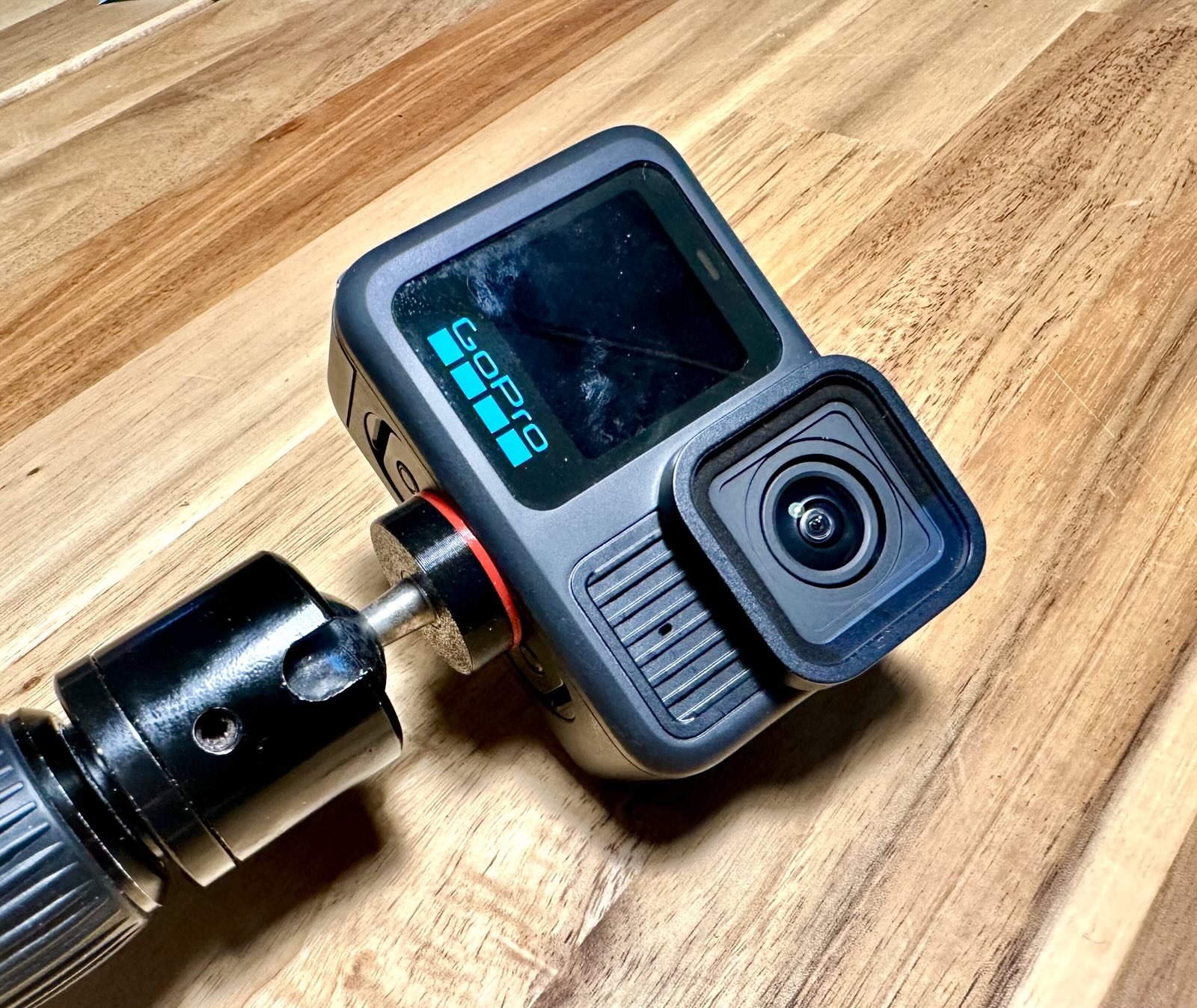 Base + washer for standard 1/4 selfie stick camera mount