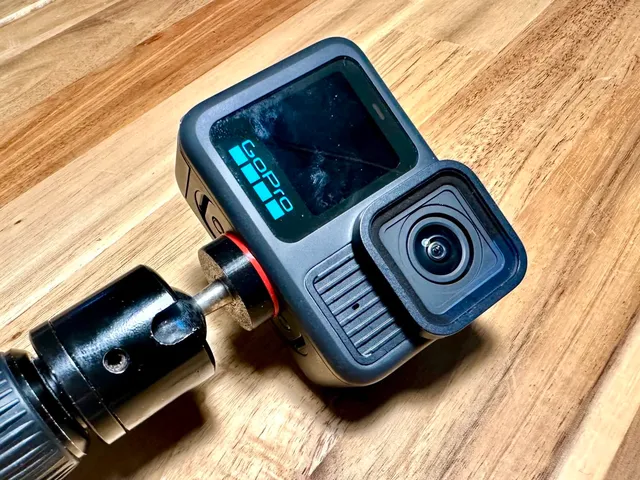 Base + washer for standard 1/4 selfie stick camera mount