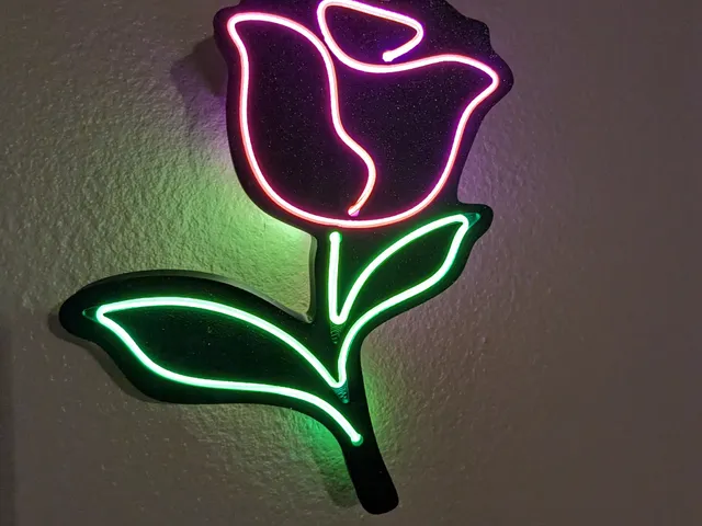 Mini LED Neon Rose sign